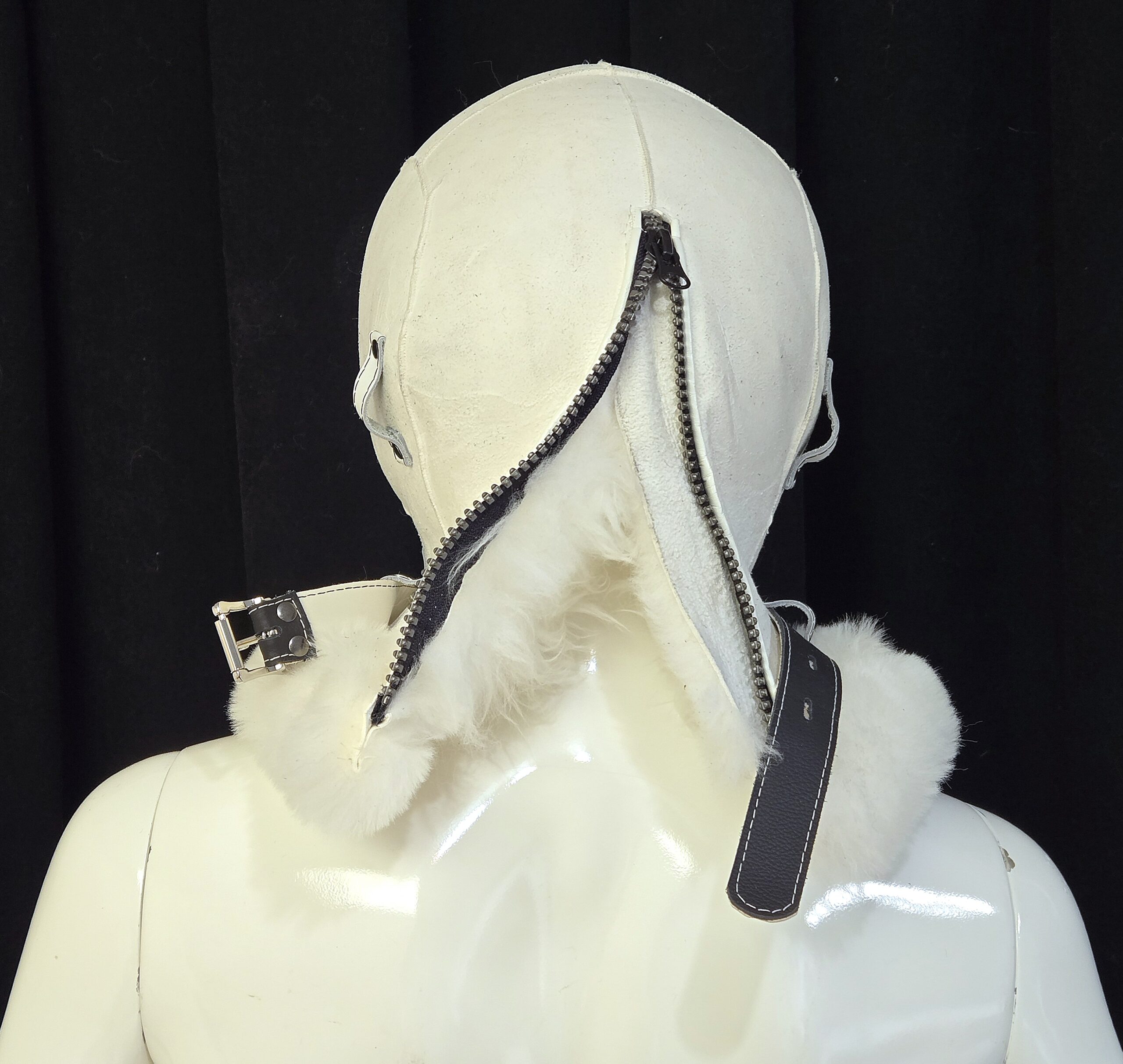 Sheepskin Fur bondage Hoods - Image 13