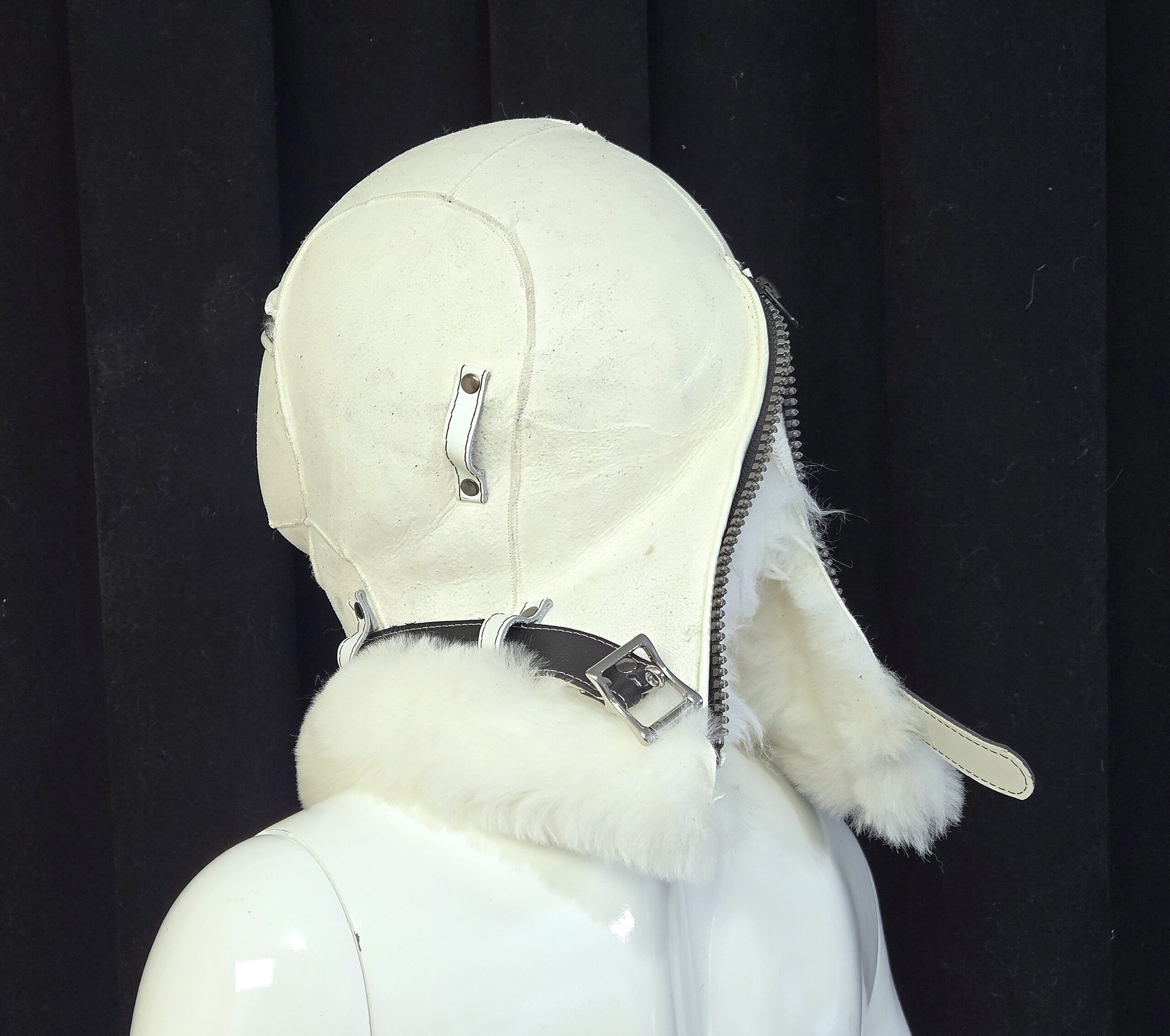 Sheepskin Fur bondage Hoods - Image 14