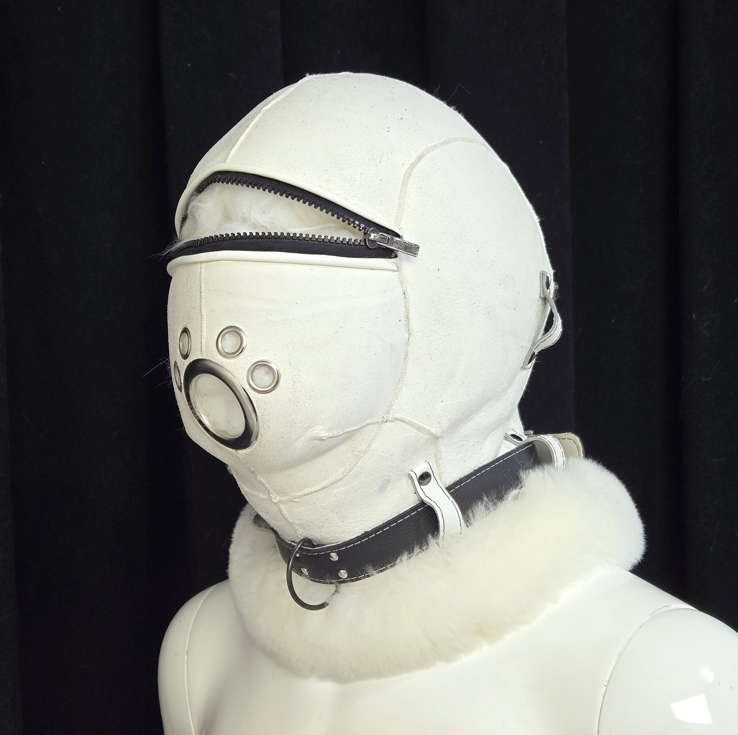 Sheepskin Fur bondage Hoods - Image 11