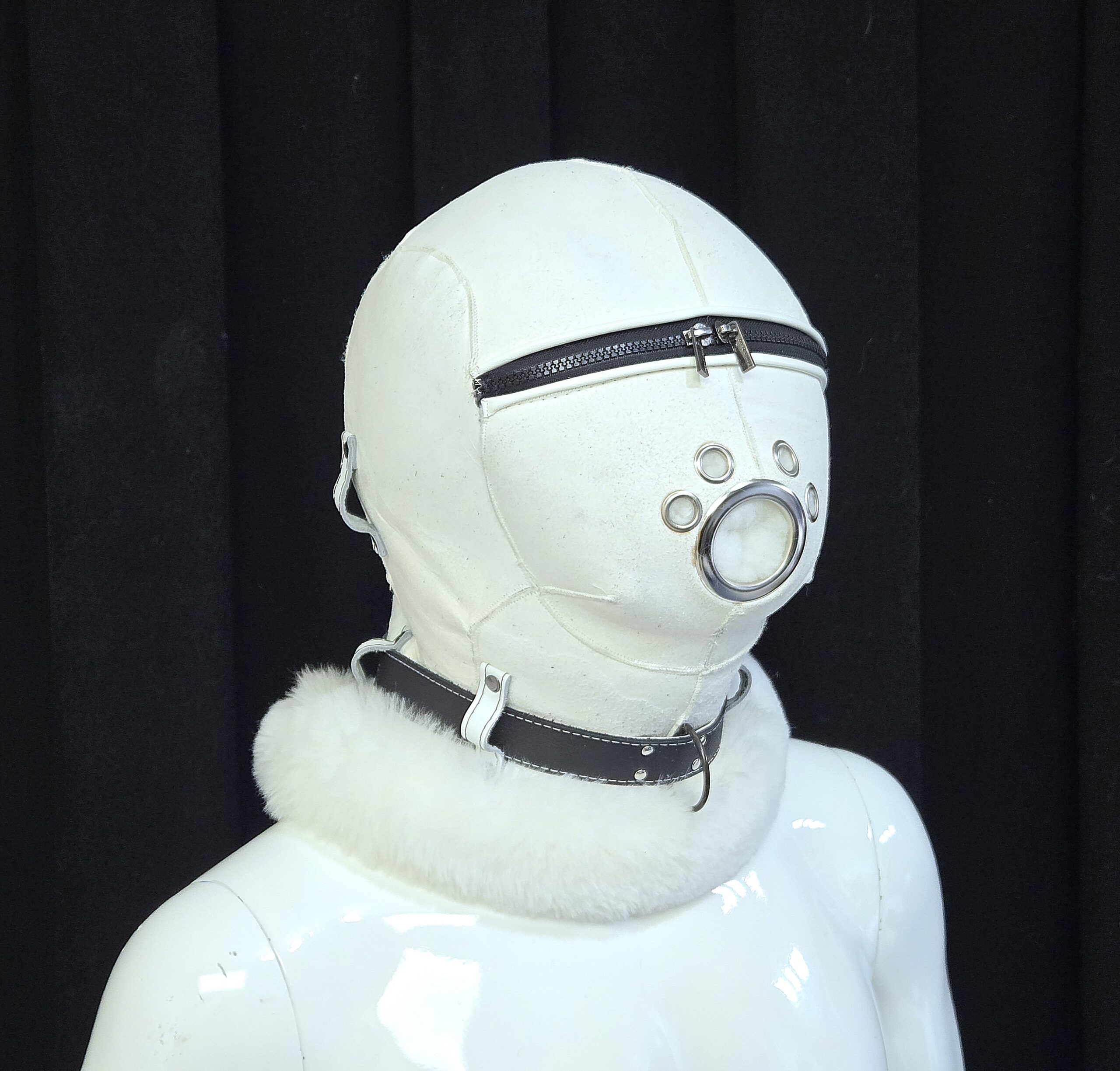 Sheepskin Fur bondage Hoods - Image 10