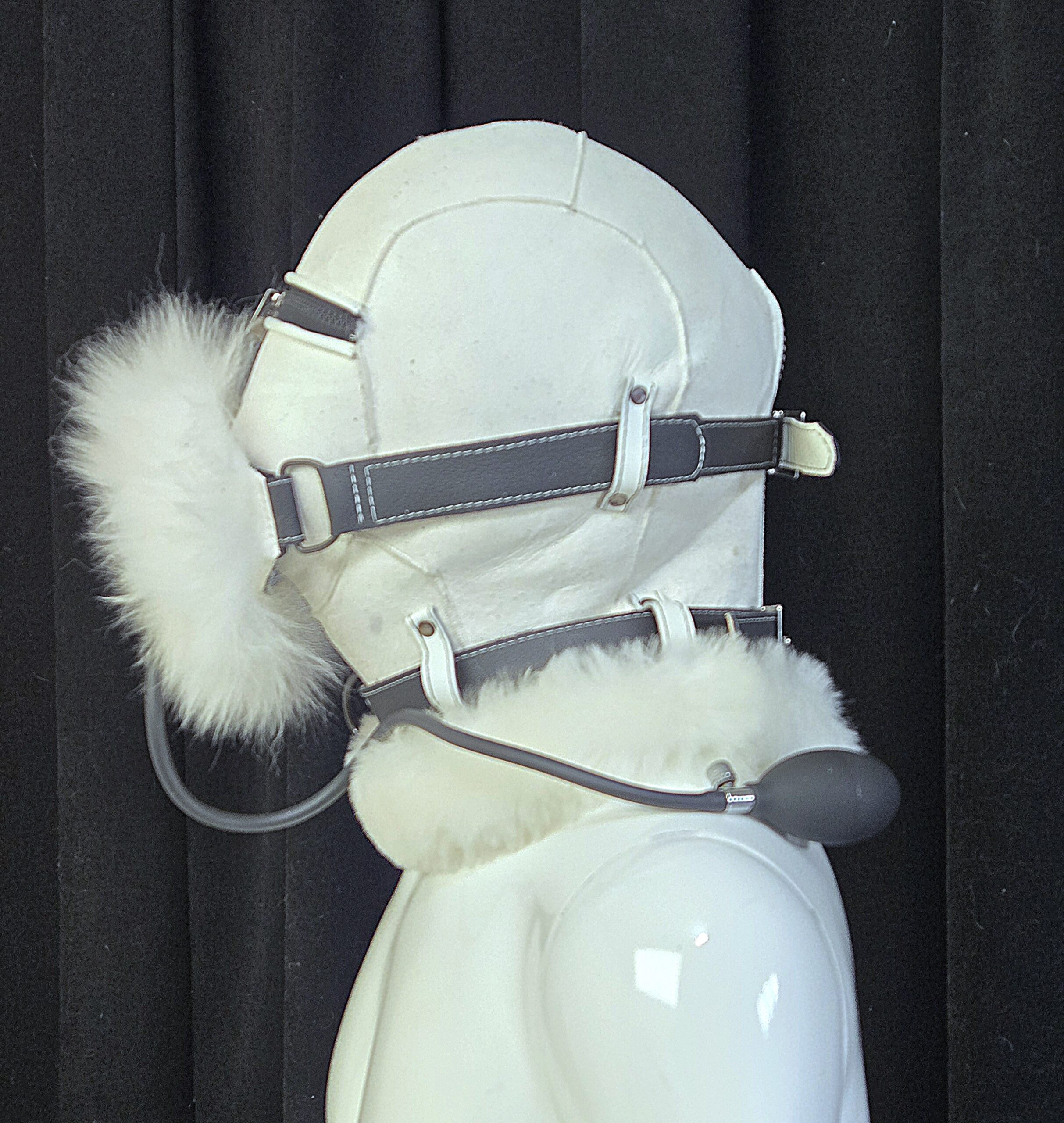 Sheepskin Fur bondage Hoods - Image 7