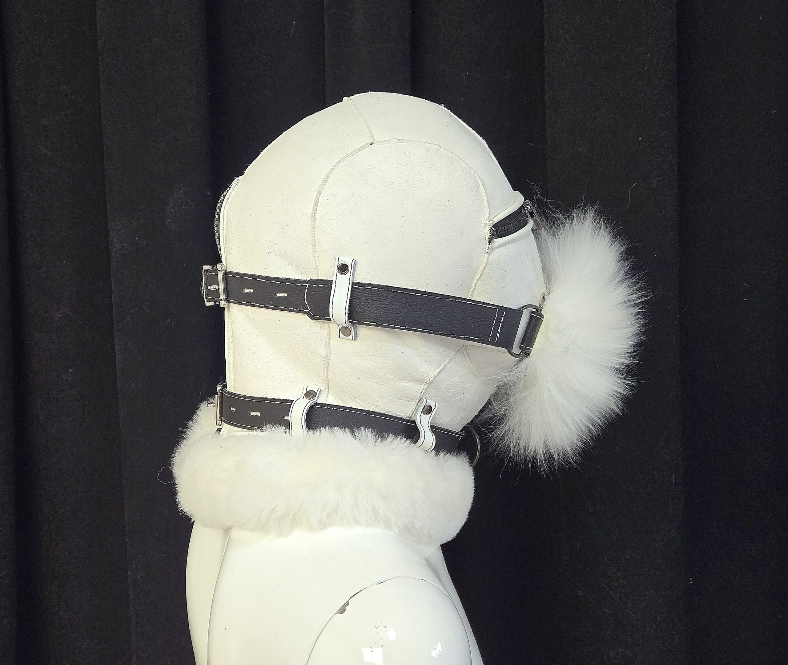 Sheepskin Fur bondage Hoods - Image 5