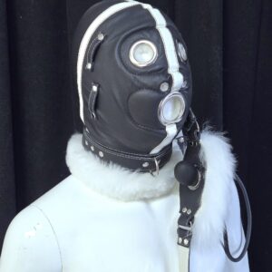 Ultra Restrictive Sheepskin Fur Bondage Hood