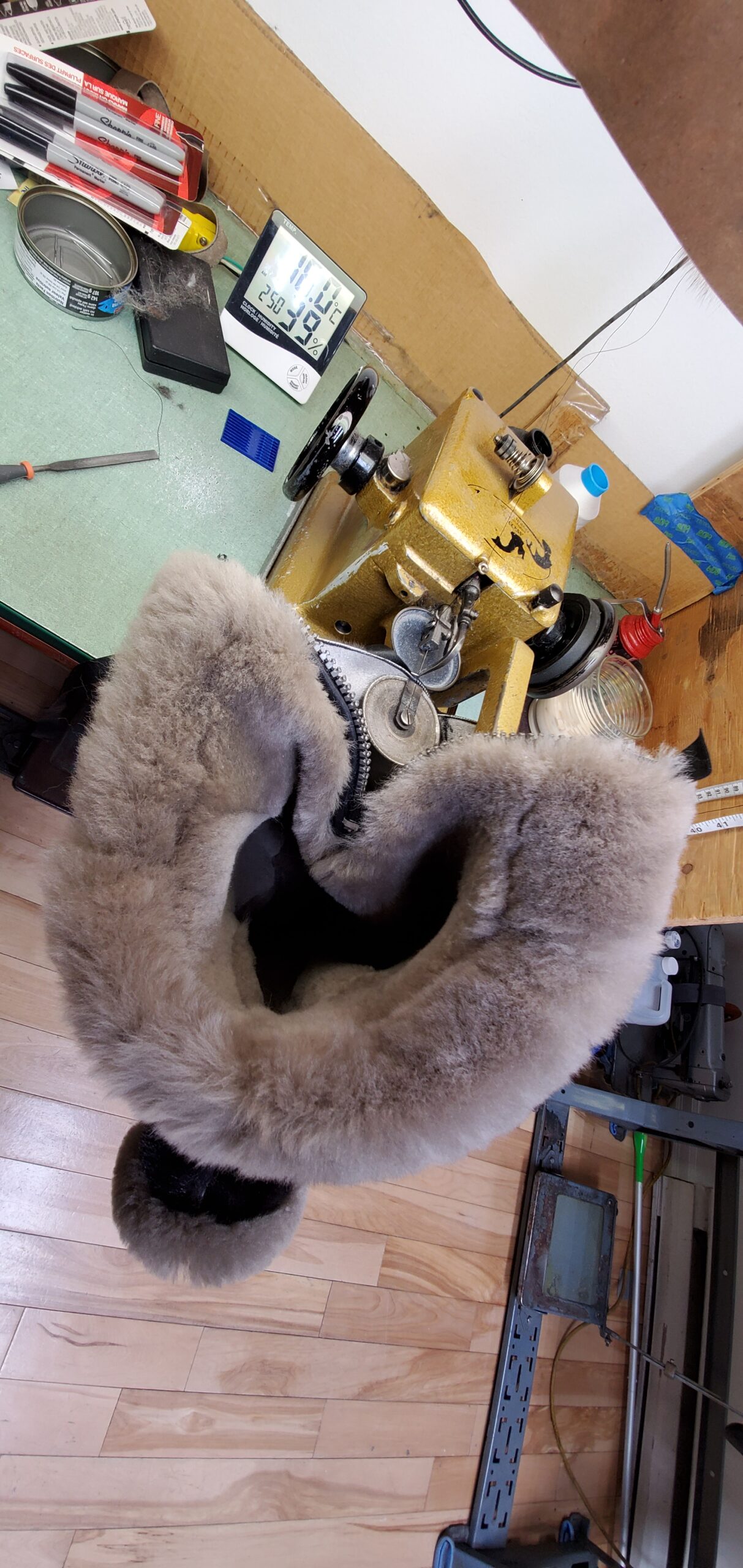Sheepskin Fur bondage Hoods - Image 85