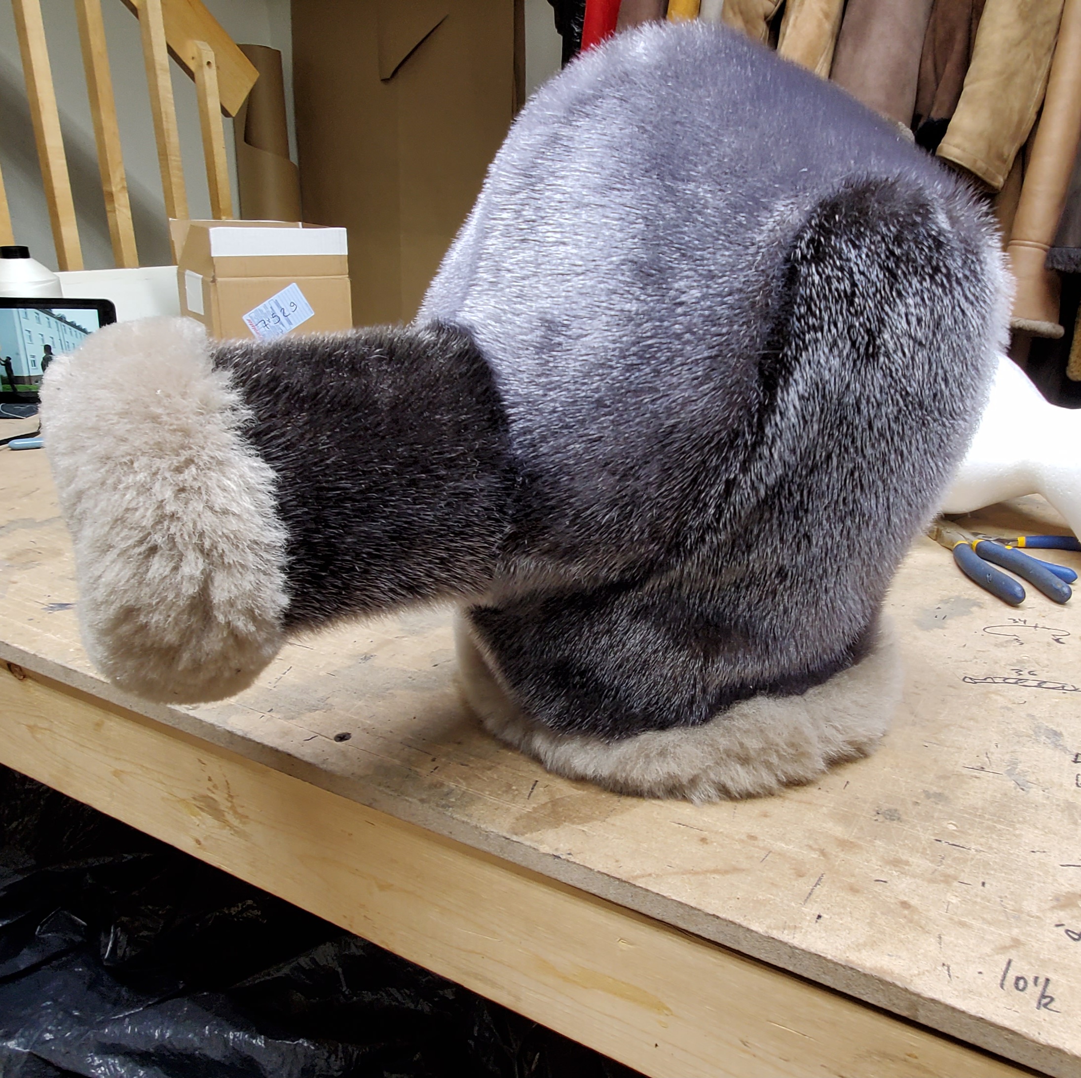 Sheepskin Fur bondage Hoods - Image 83