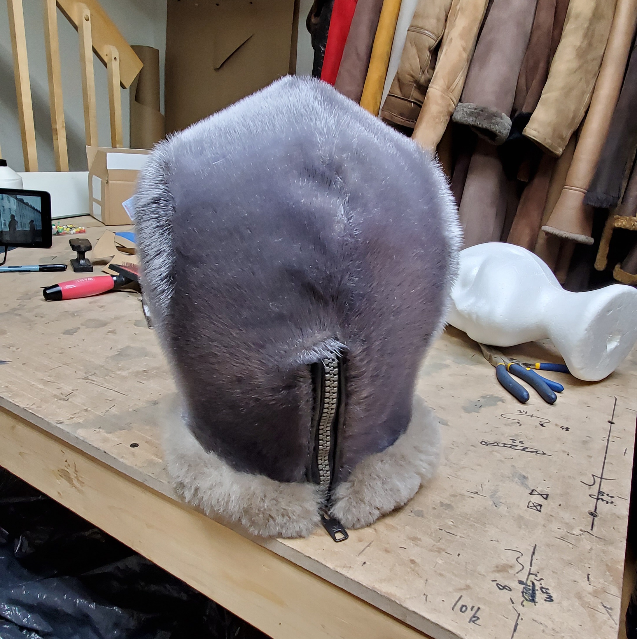 Sheepskin Fur bondage Hoods - Image 84
