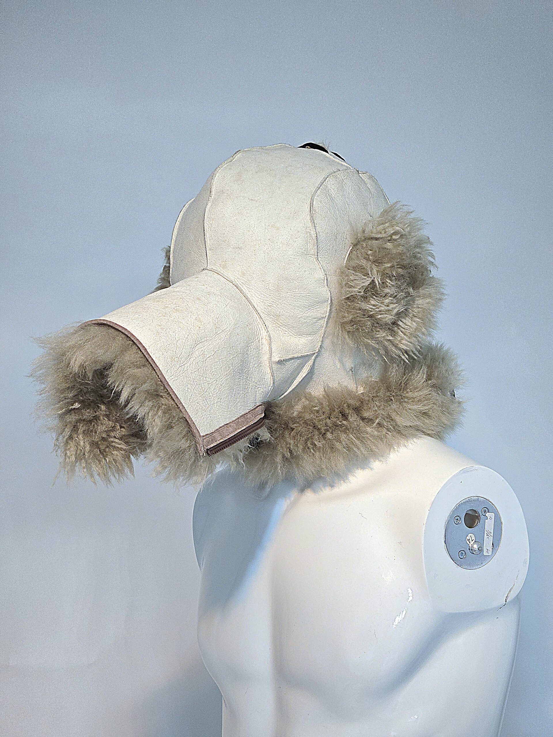 Sheepskin Fur bondage Hoods - Image 37