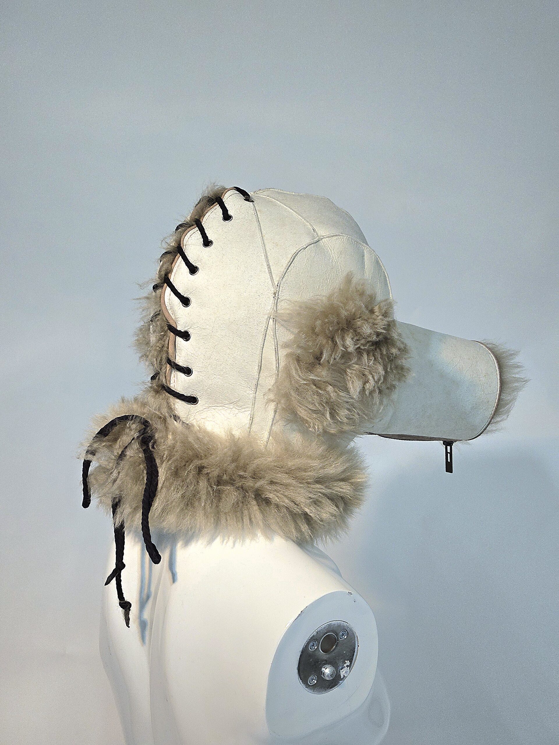 Sheepskin Fur bondage Hoods - Image 40