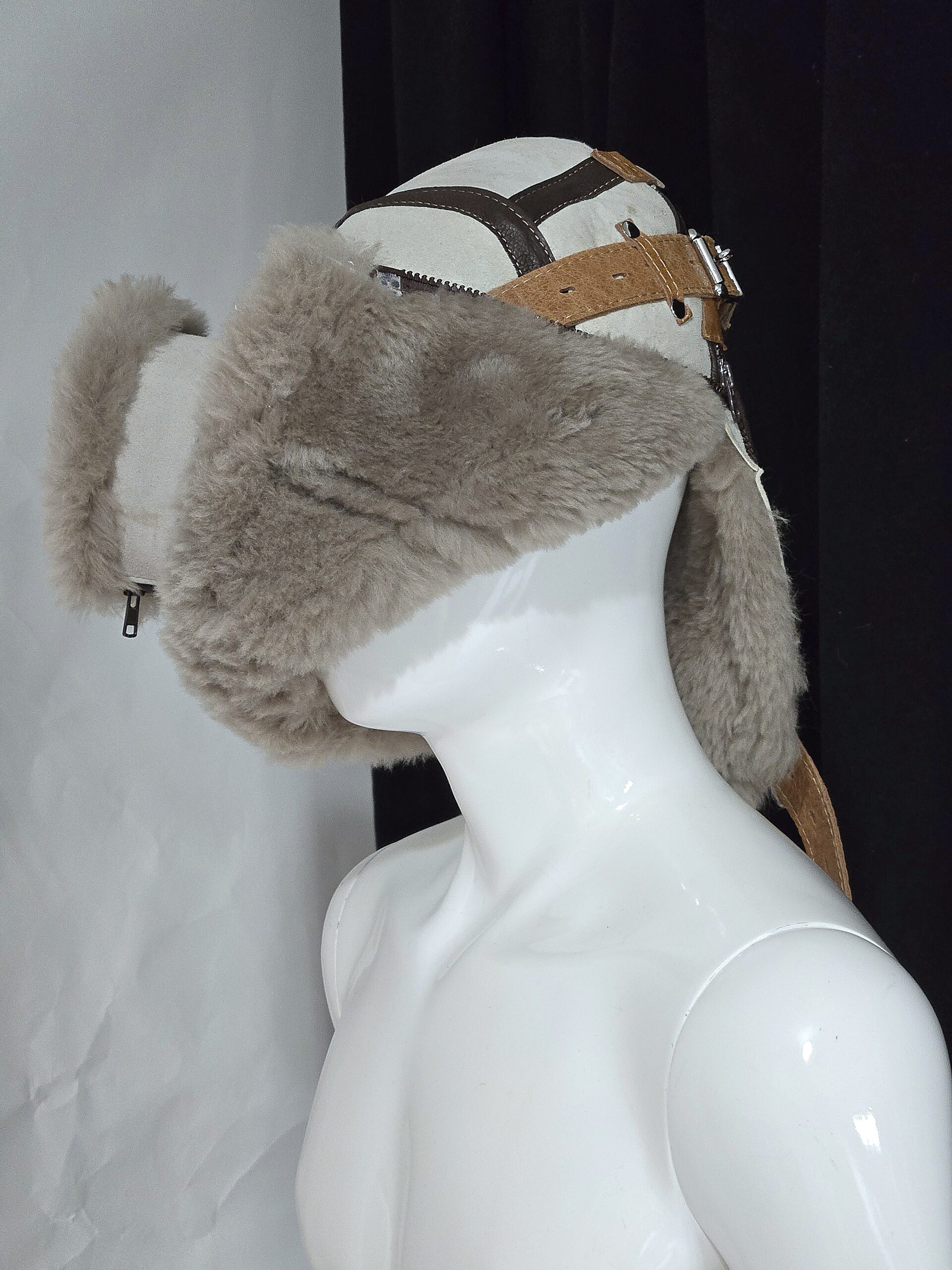 Sheepskin Fur bondage Hoods - Image 42