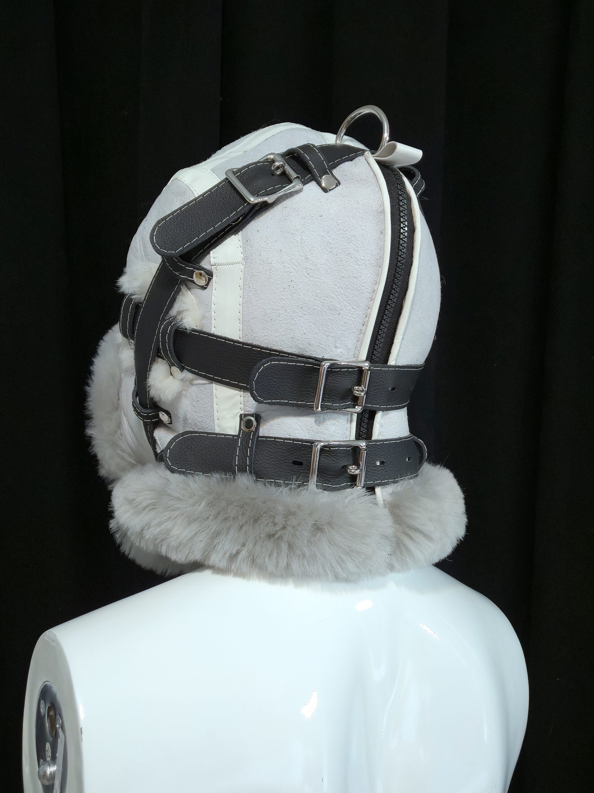 Sheepskin Fur bondage Hoods - Image 22