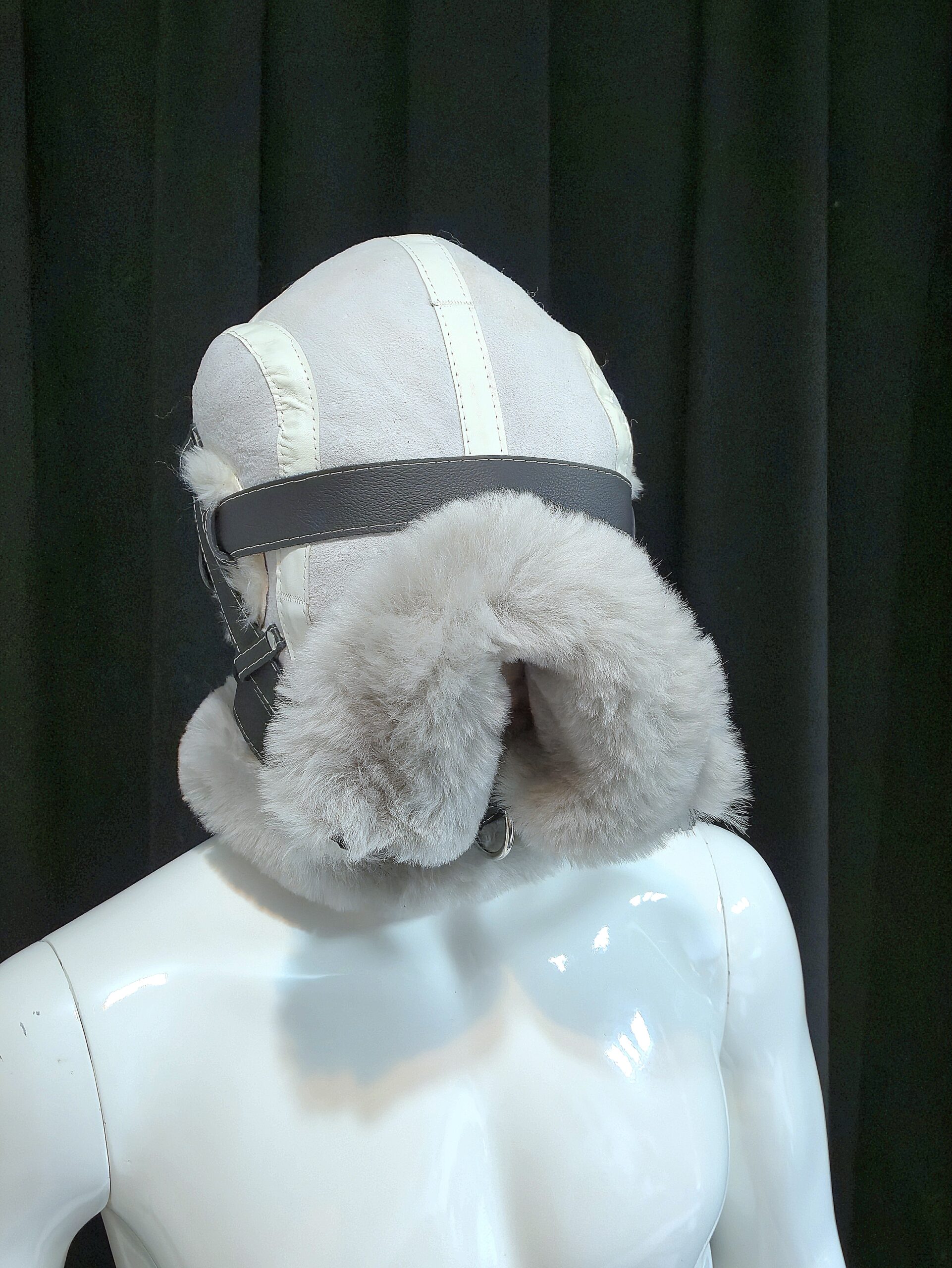 Sheepskin Fur bondage Hoods - Image 19