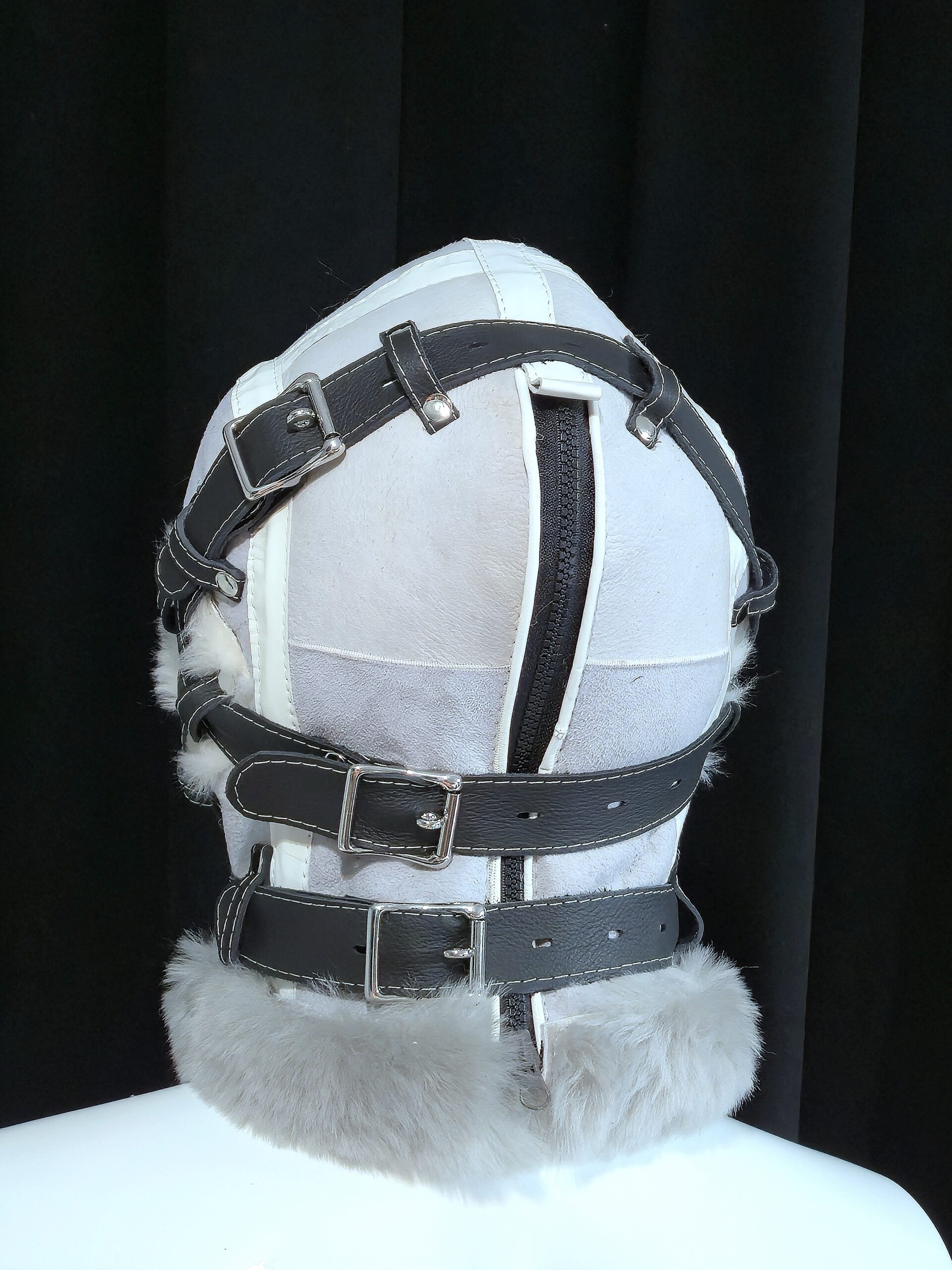 Sheepskin Fur bondage Hoods - Image 29