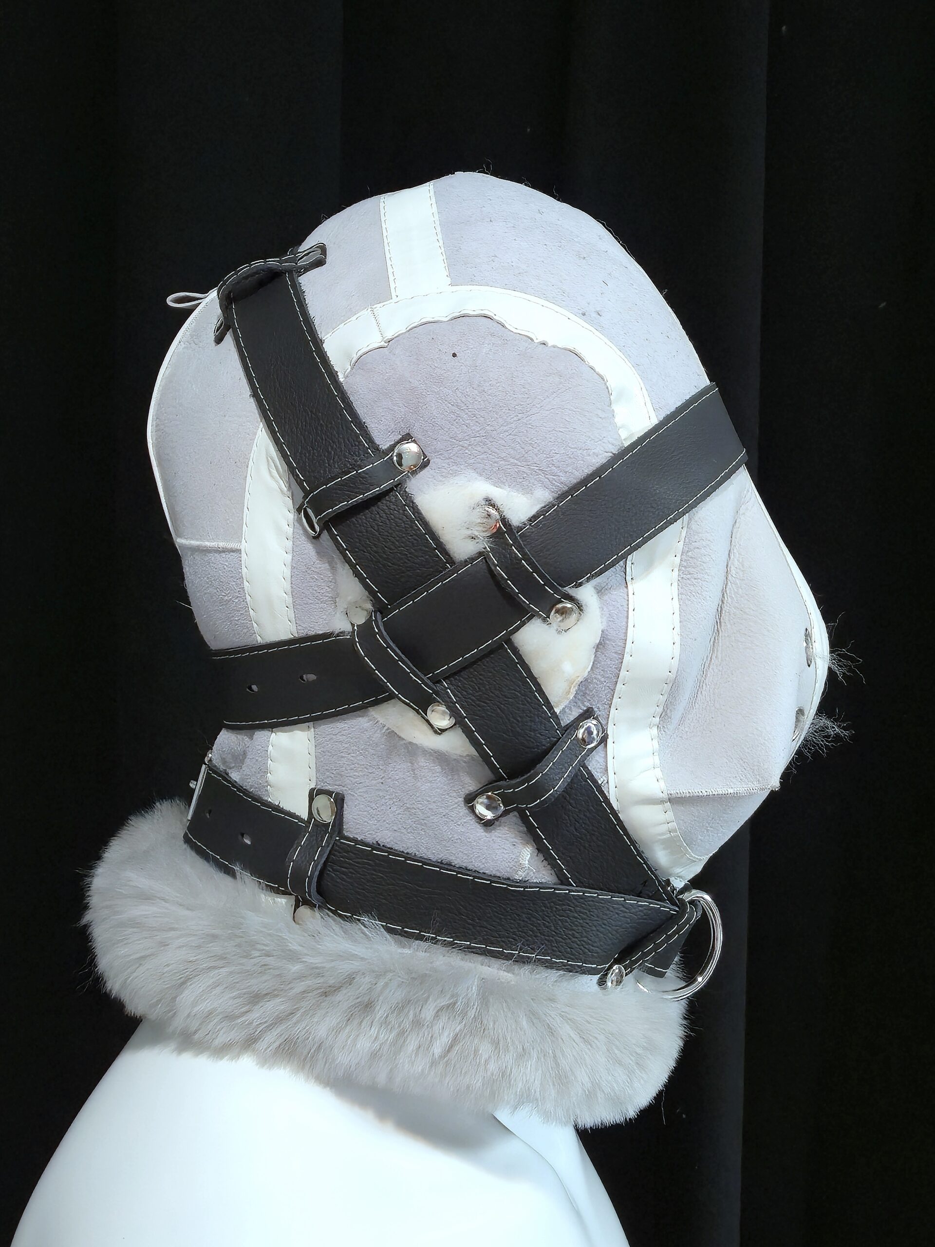 Sheepskin Fur bondage Hoods - Image 30