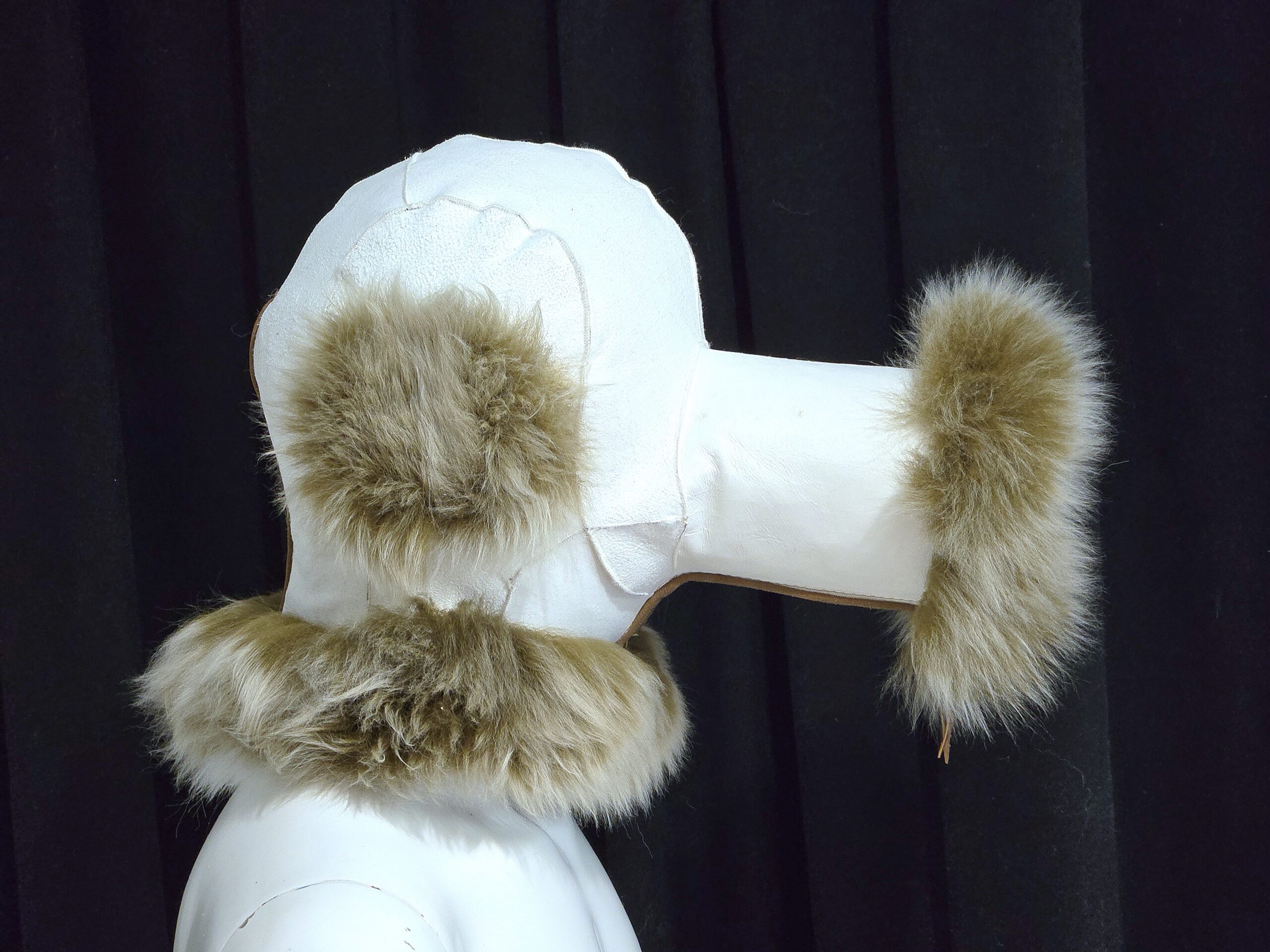 Sheepskin Fur bondage Hoods - Image 50
