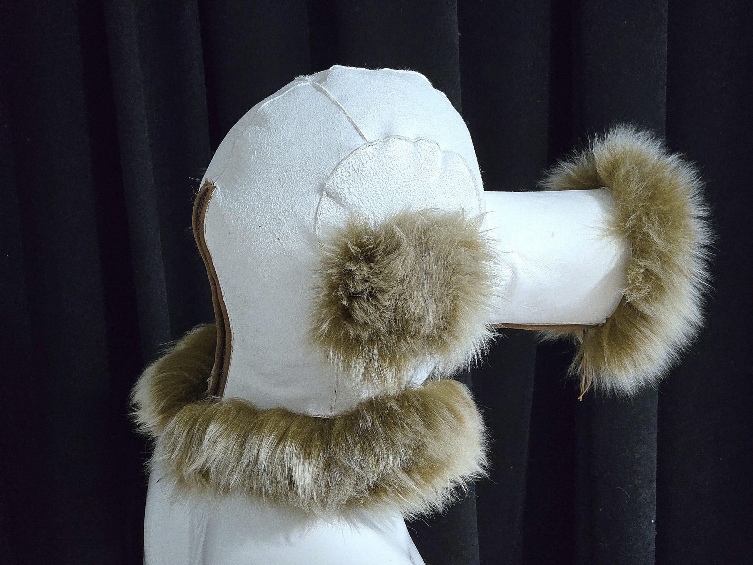 Sheepskin Fur bondage Hoods - Image 51