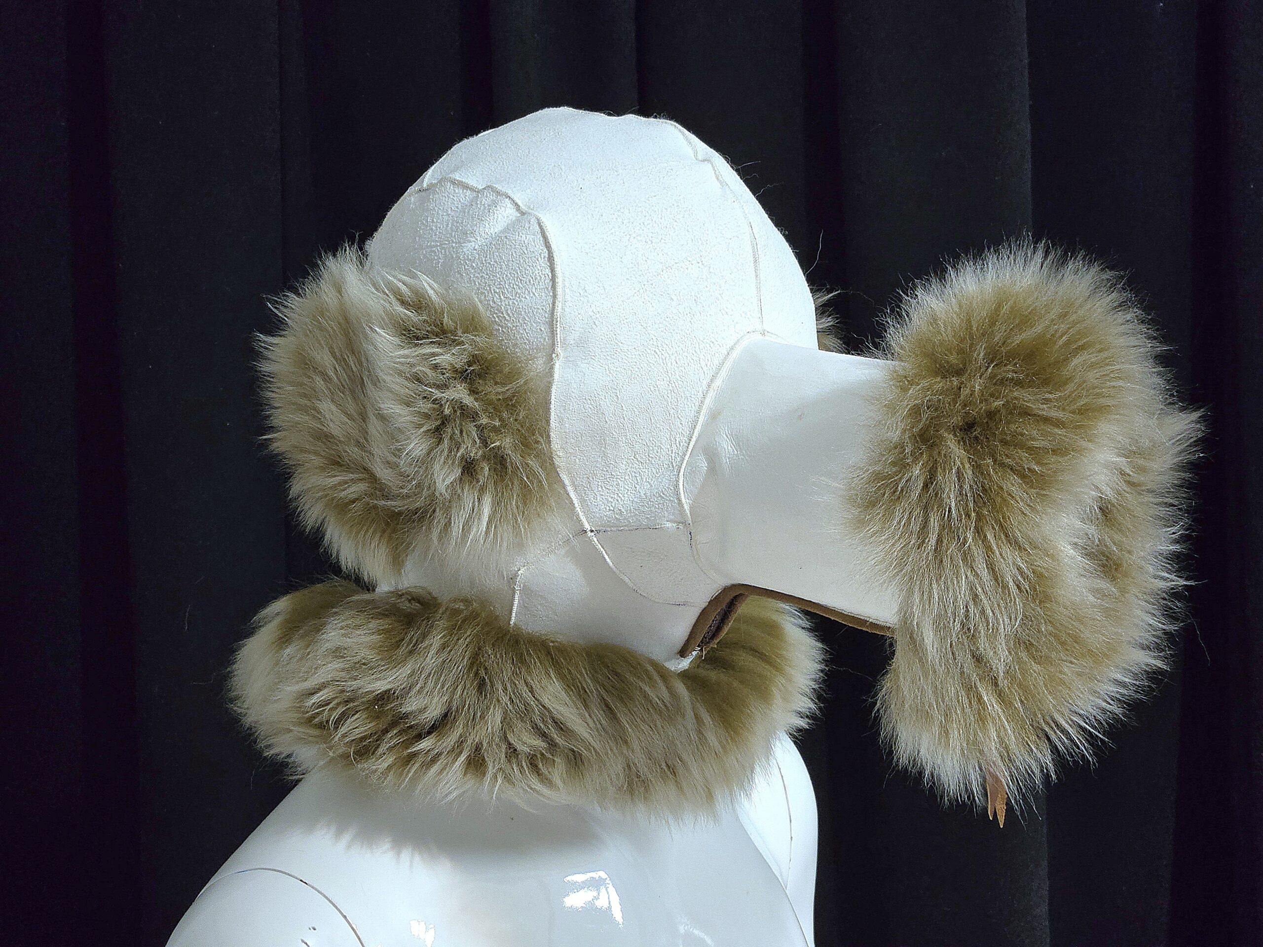 Sheepskin Fur bondage Hoods - Image 52