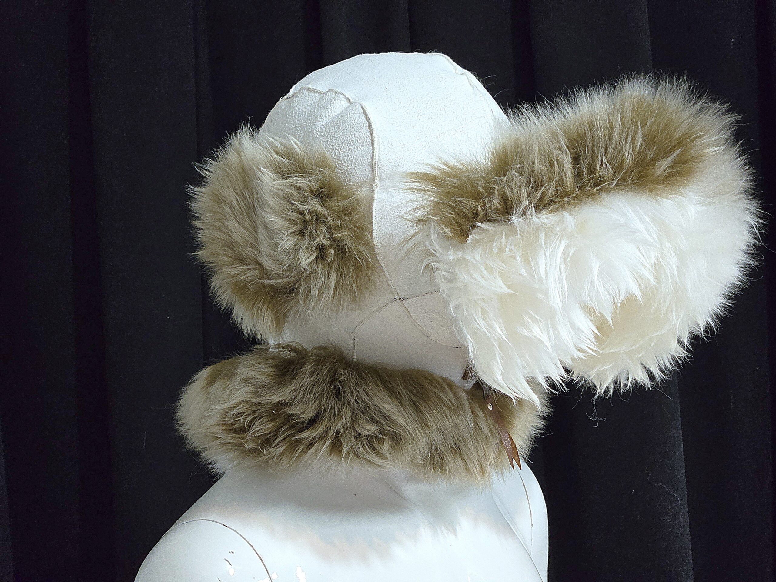 Sheepskin Fur bondage Hoods - Image 53