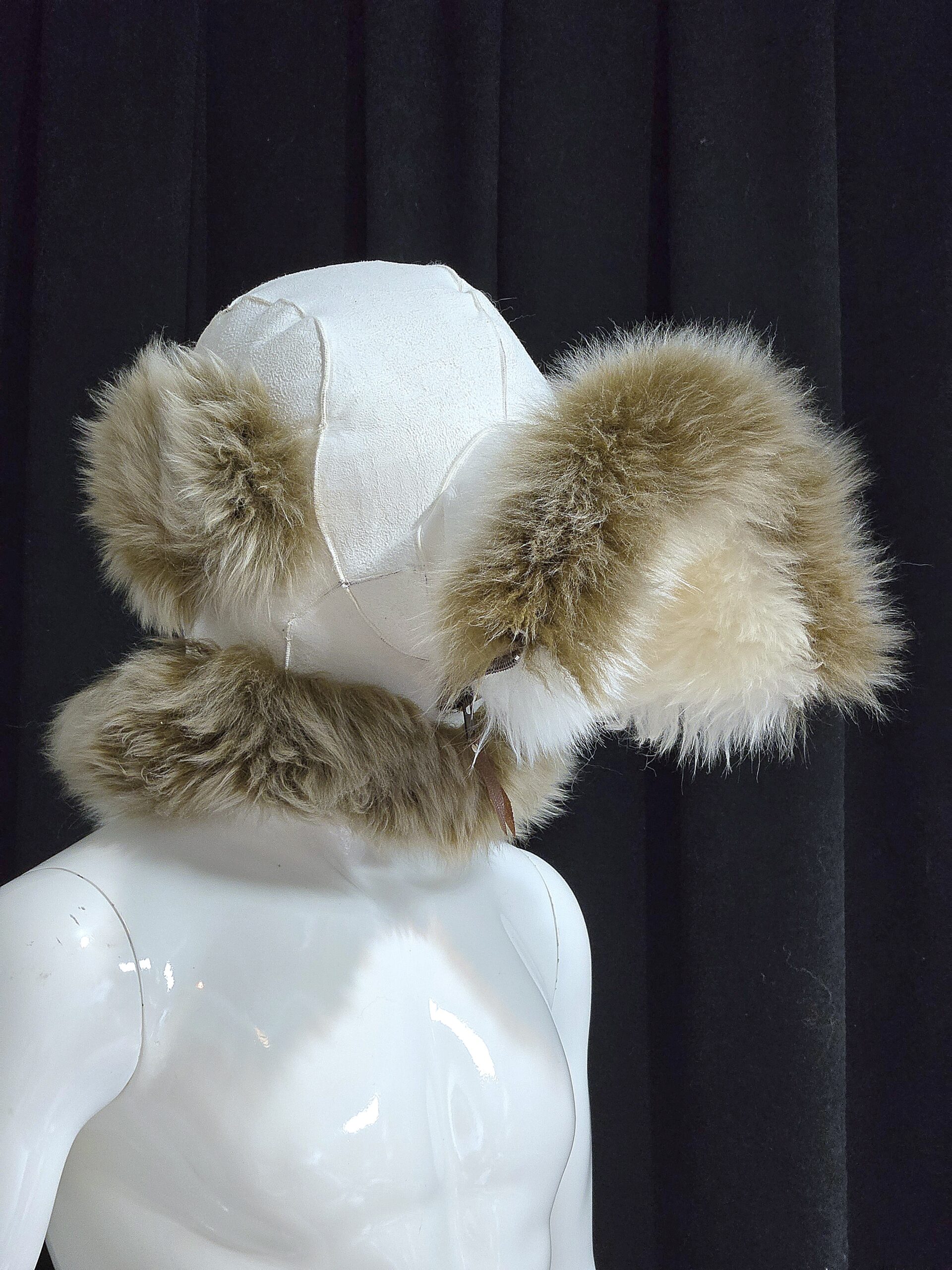 Sheepskin Fur bondage Hoods - Image 54