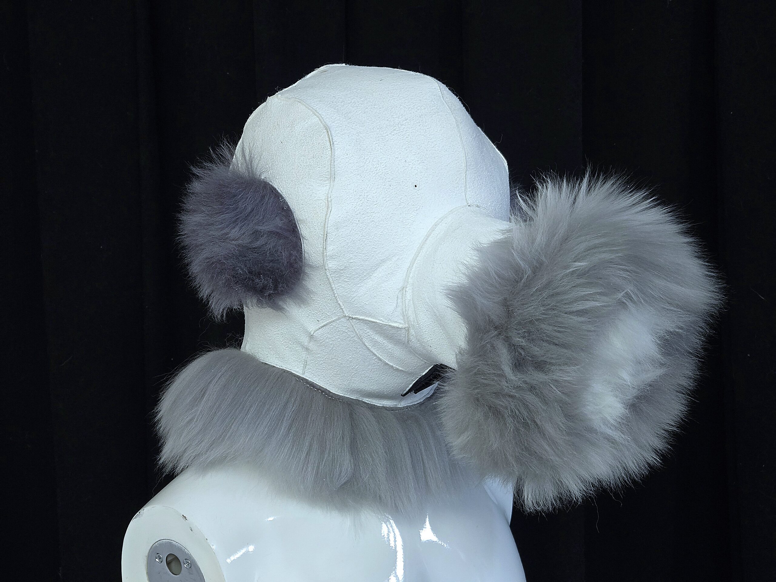 Sheepskin Fur bondage Hoods - Image 59
