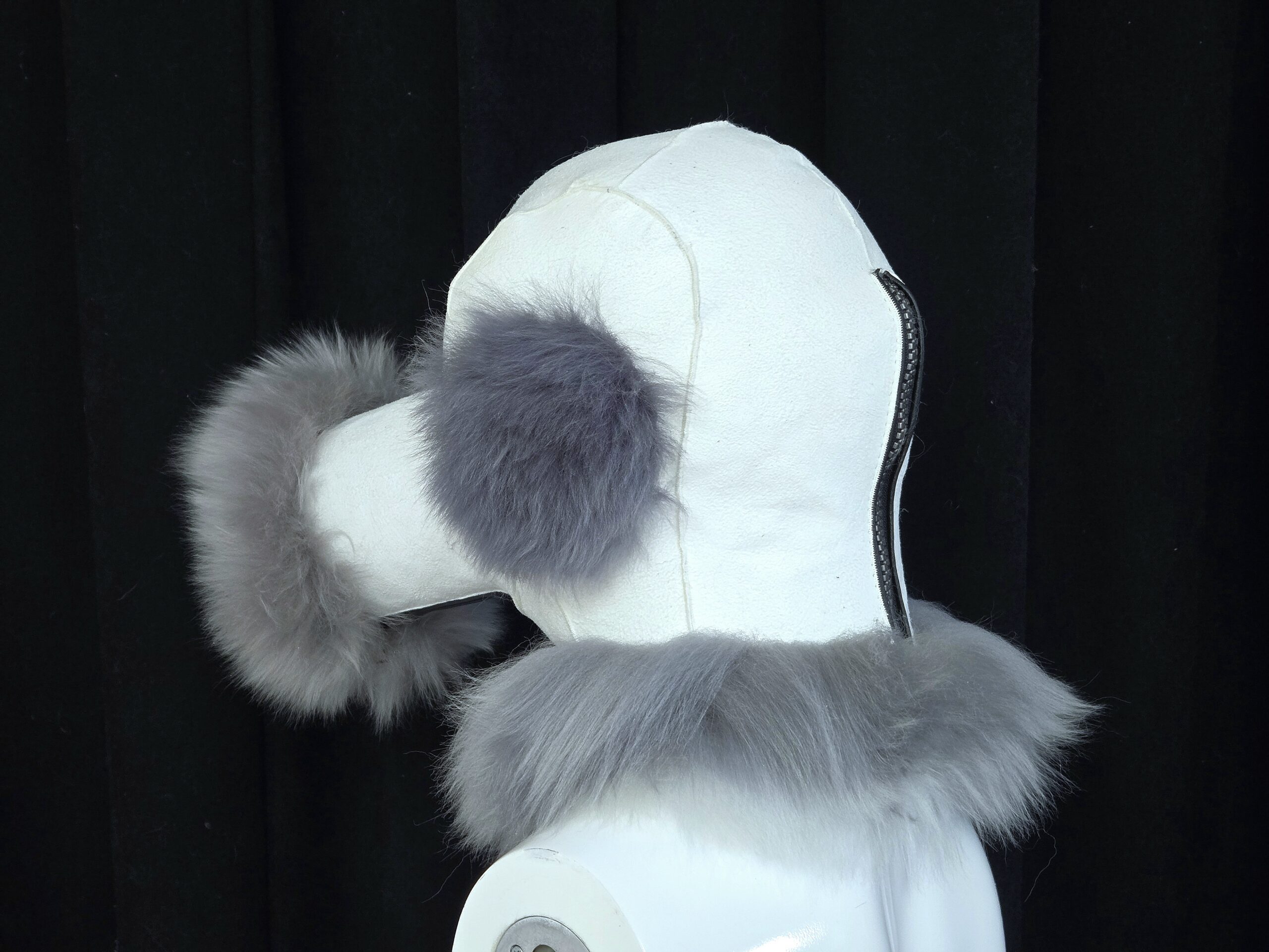 Sheepskin Fur bondage Hoods - Image 61