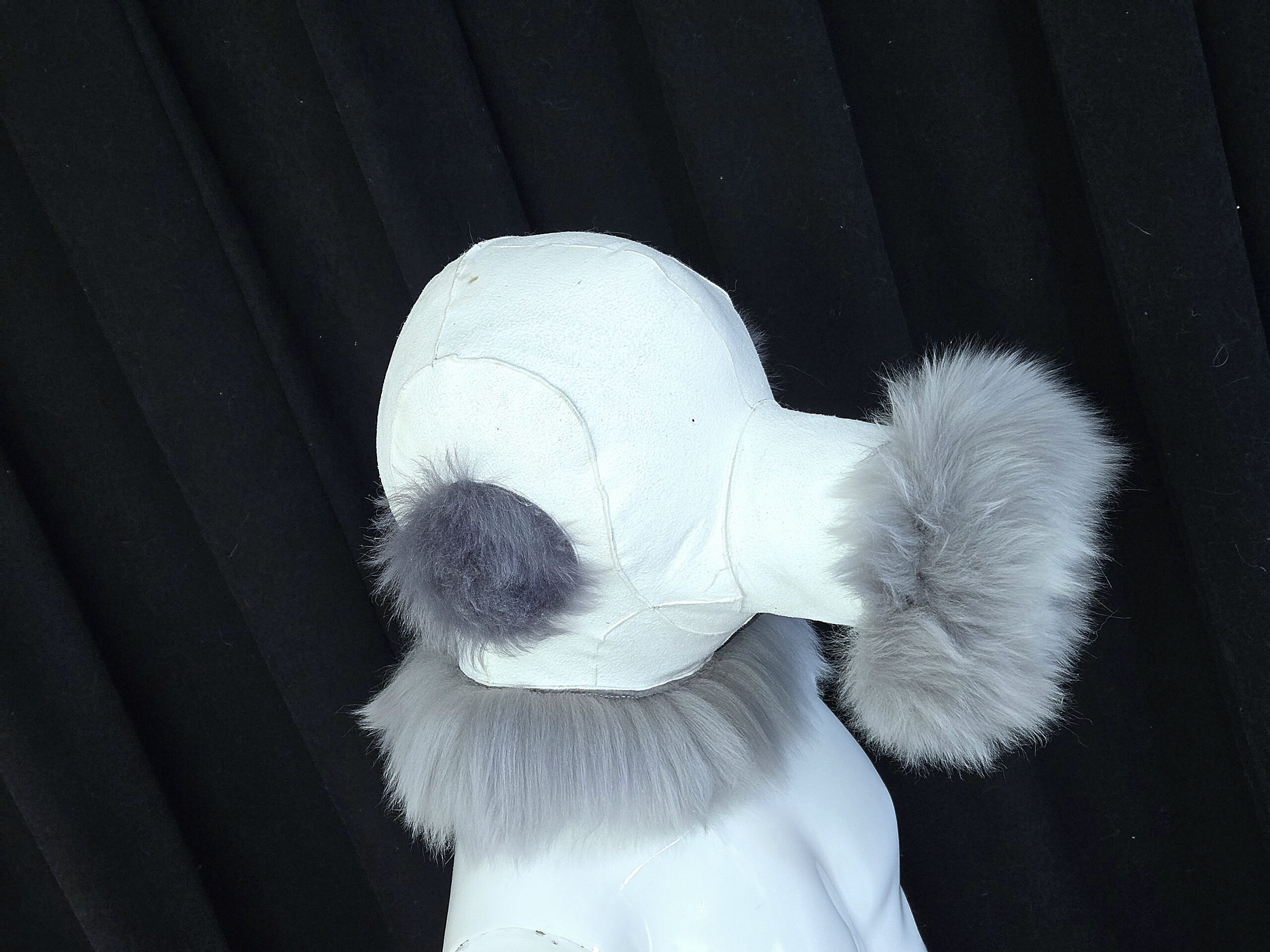 Sheepskin Fur bondage Hoods - Image 62