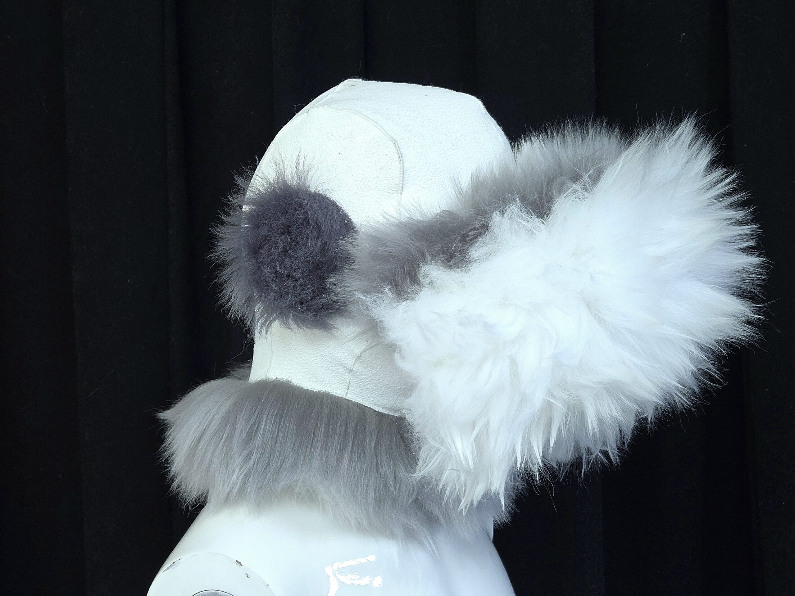 Sheepskin Fur bondage Hoods - Image 63