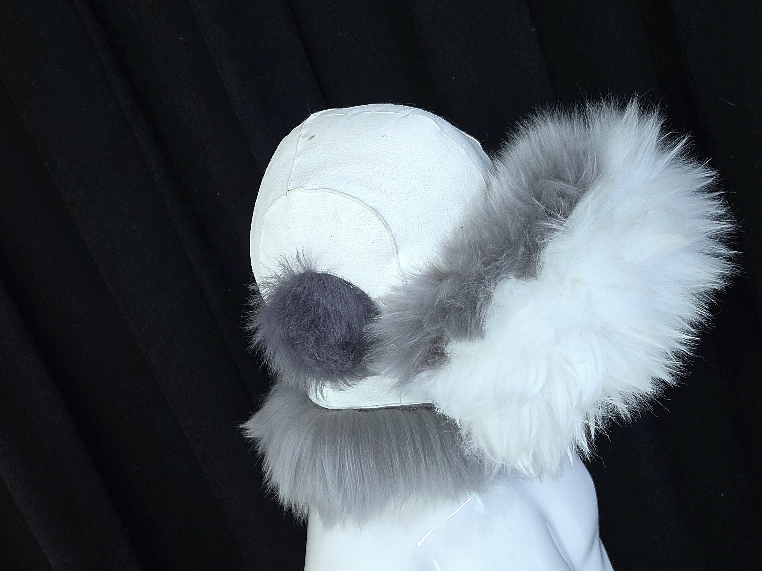 Sheepskin Fur bondage Hoods - Image 64