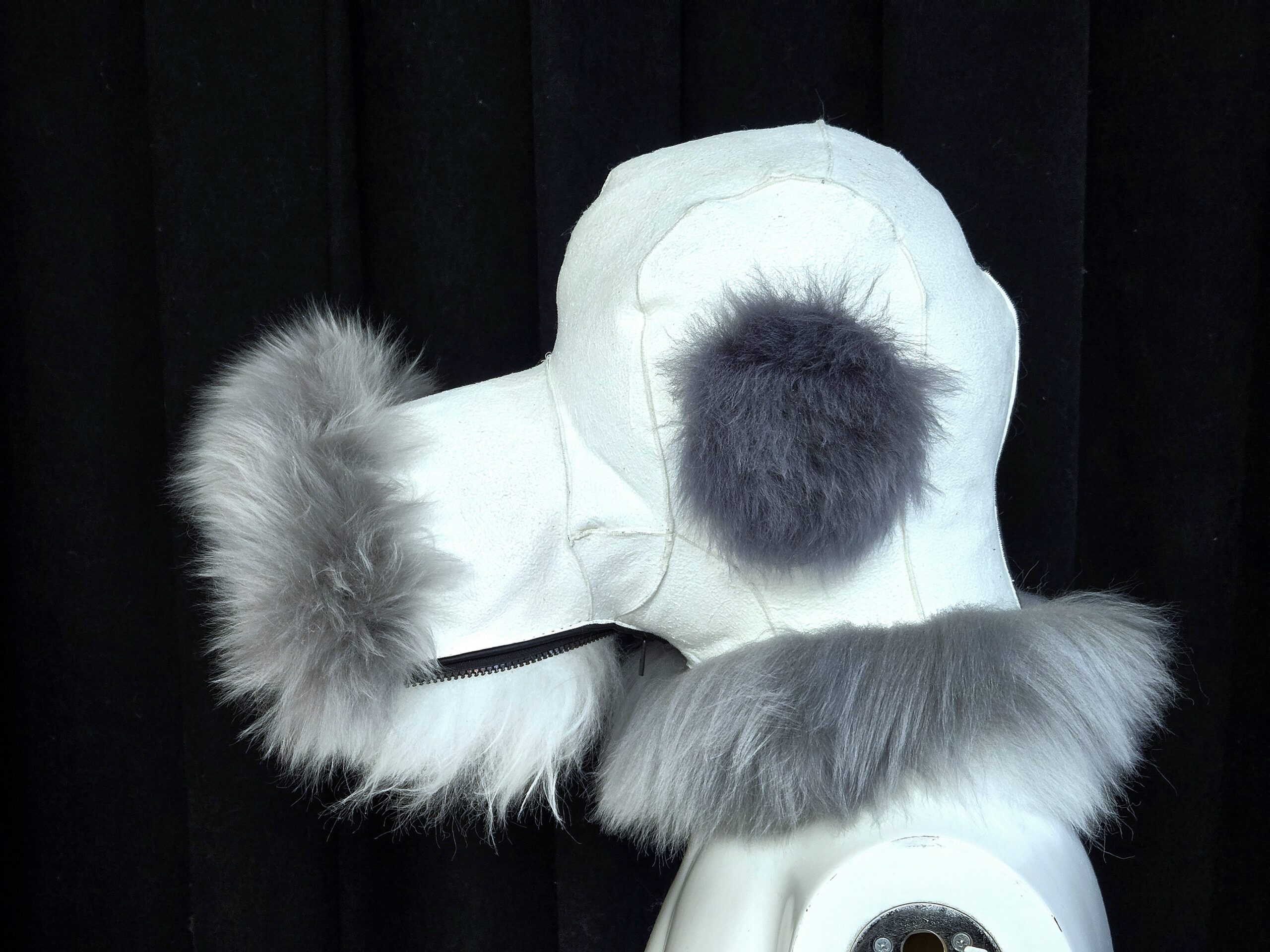 Sheepskin Fur bondage Hoods - Image 67