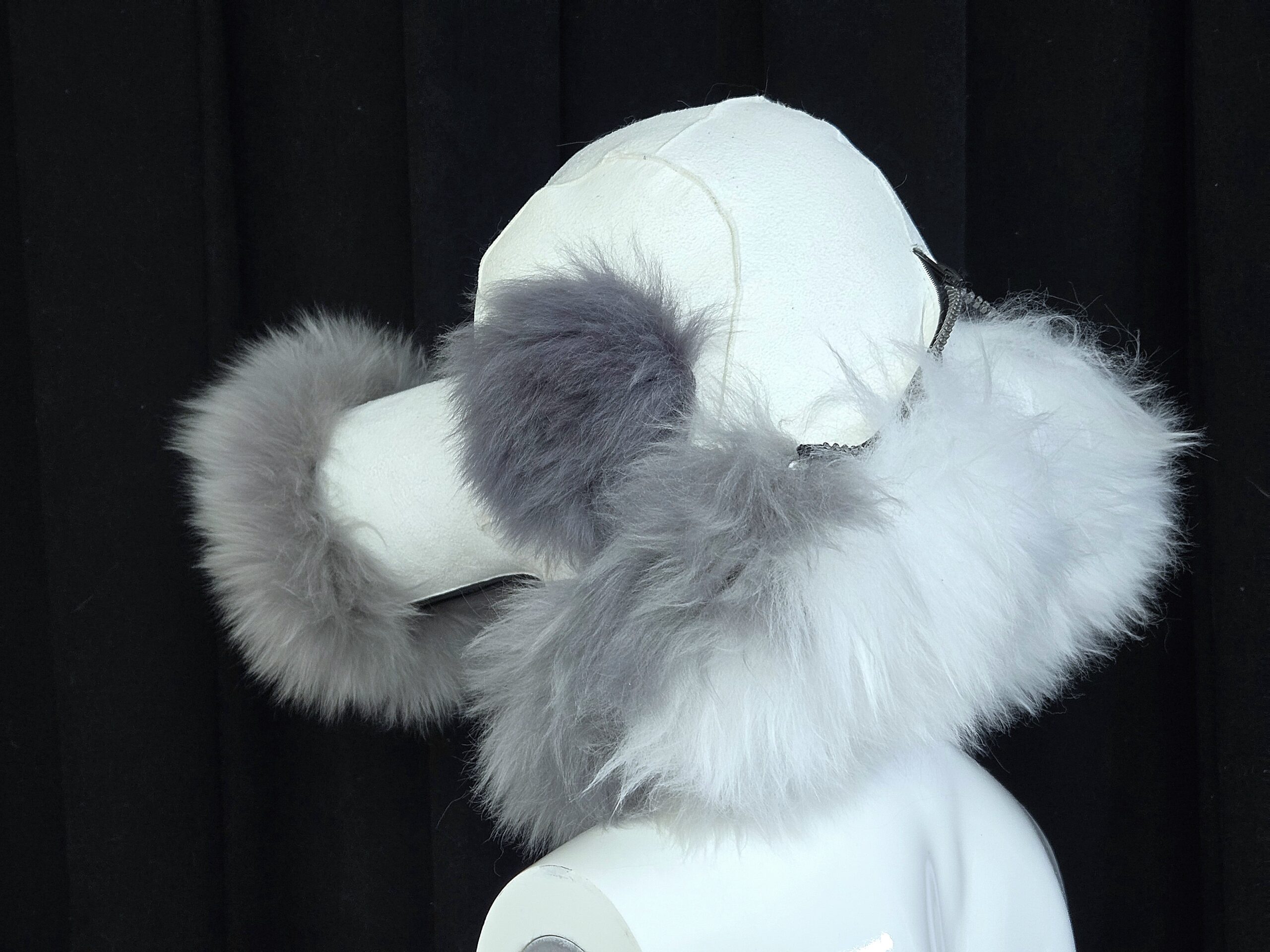Sheepskin Fur bondage Hoods - Image 69