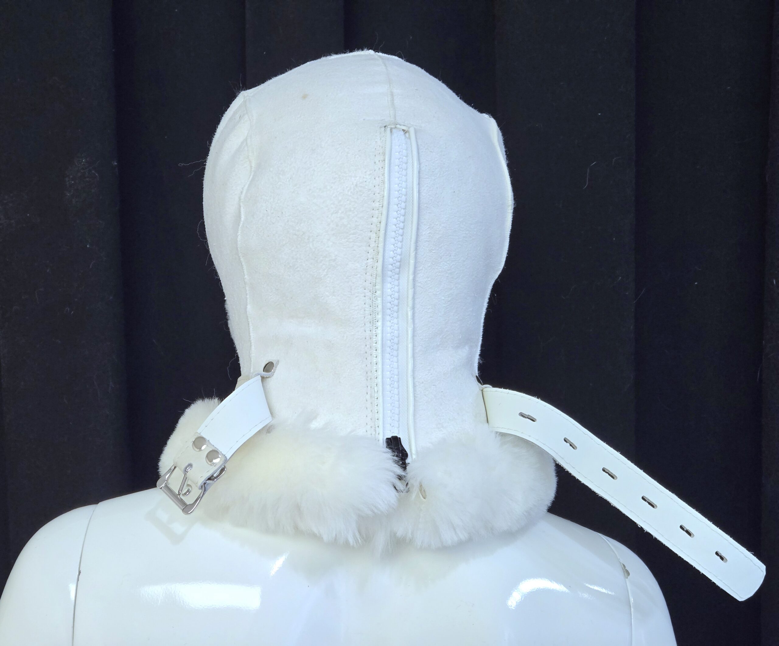Sheepskin Fur bondage Hoods - Image 74