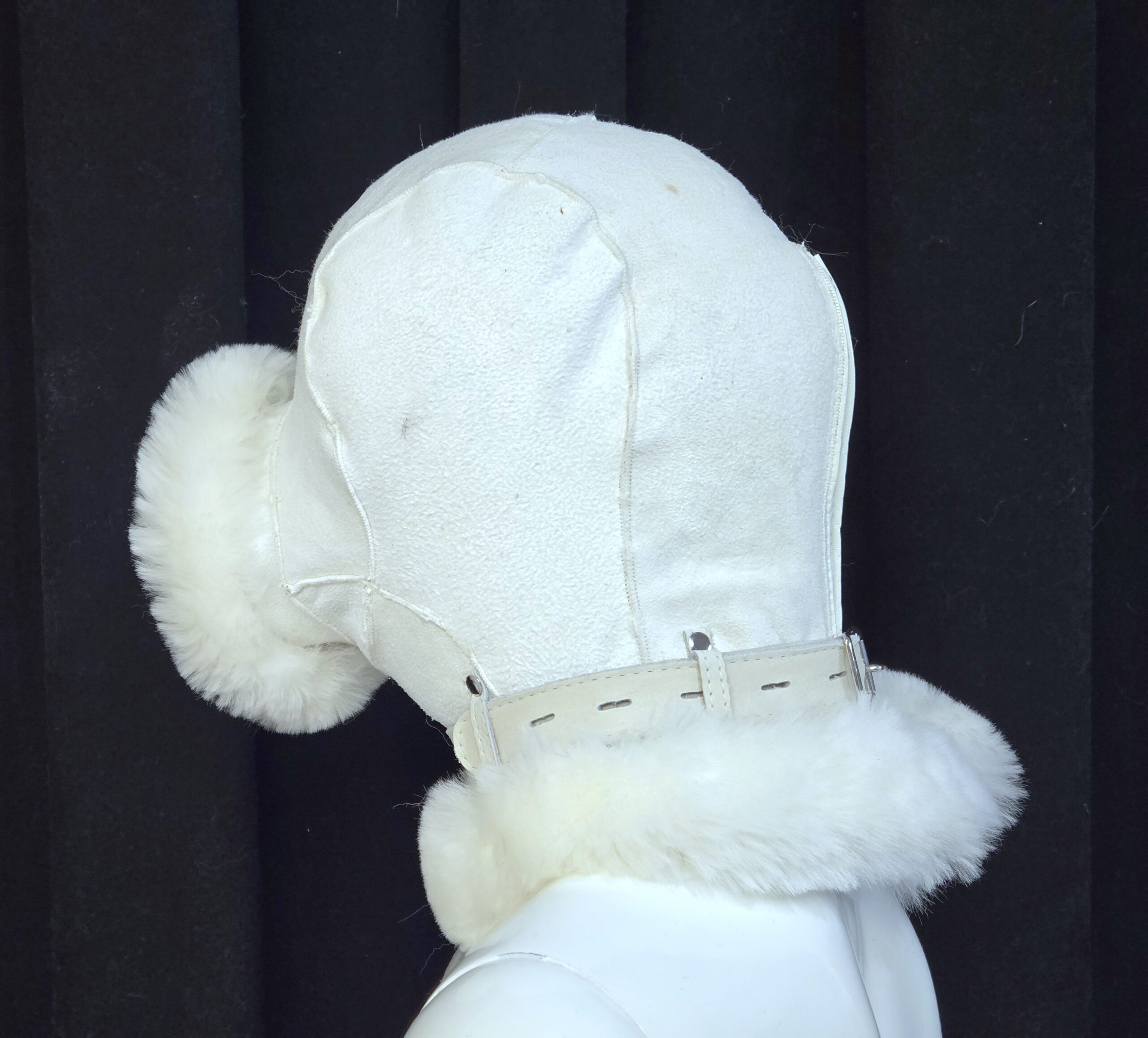 Sheepskin Fur bondage Hoods - Image 76