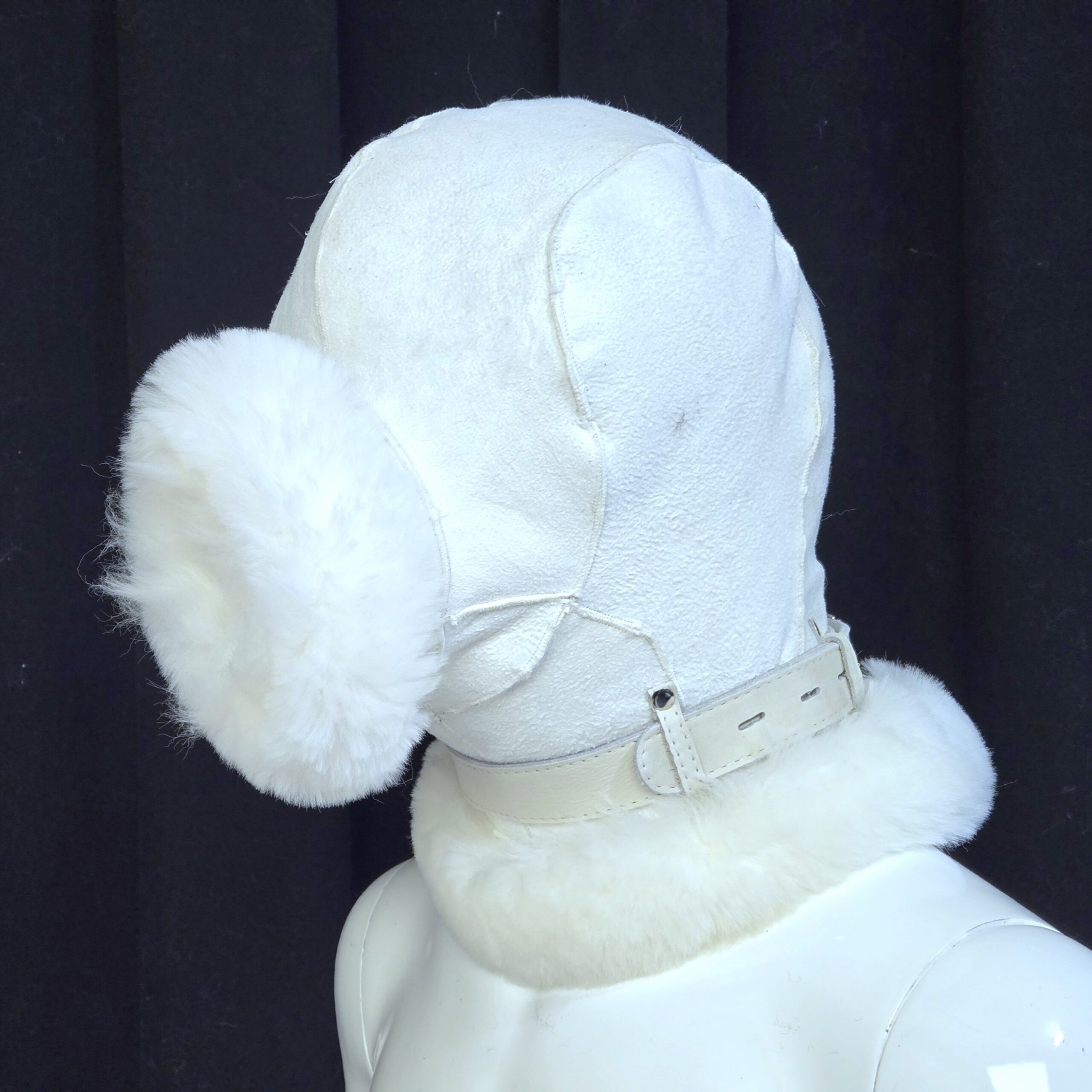 Sheepskin Fur bondage Hoods - Image 77