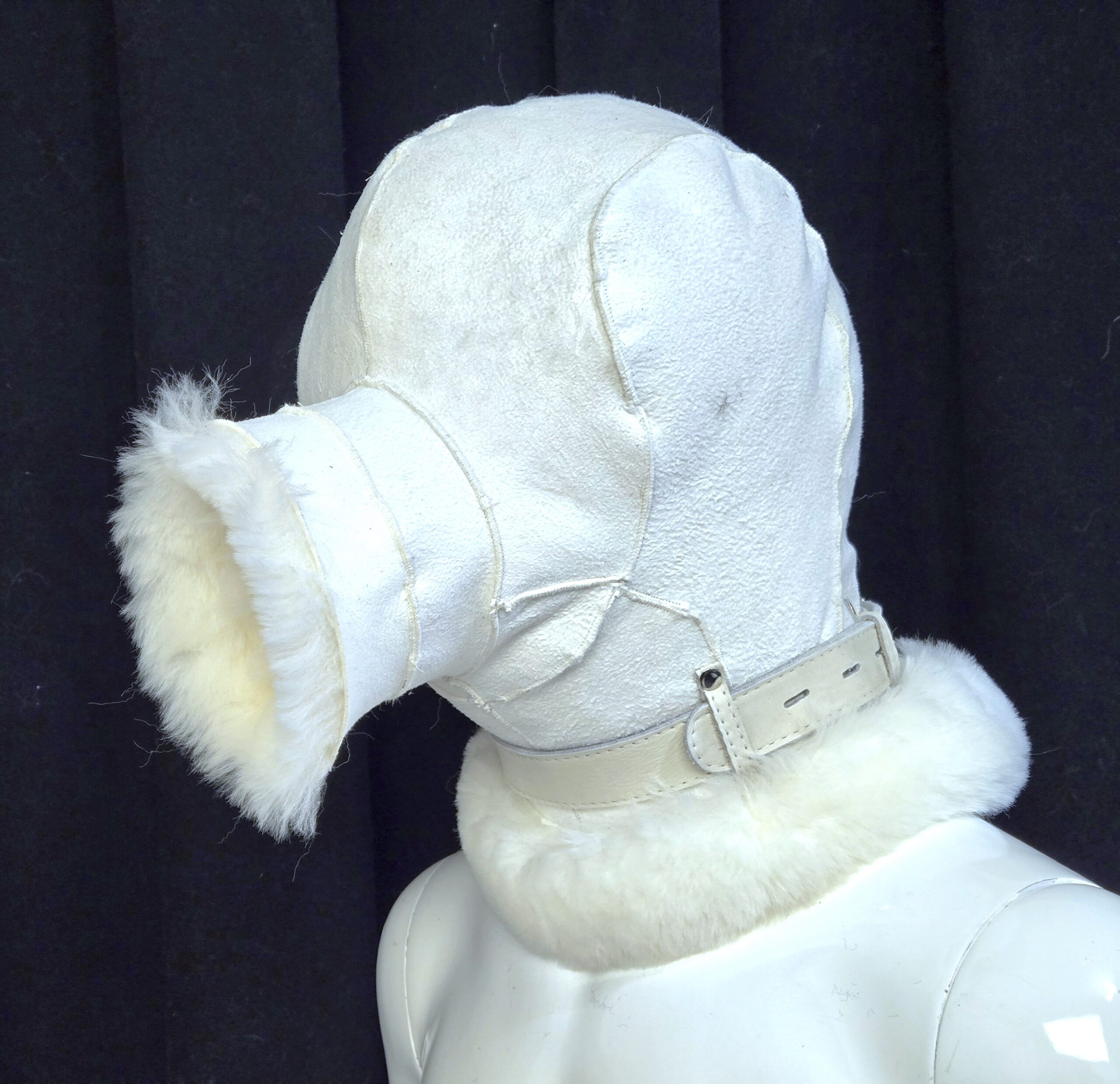 Sheepskin Fur bondage Hoods - Image 78