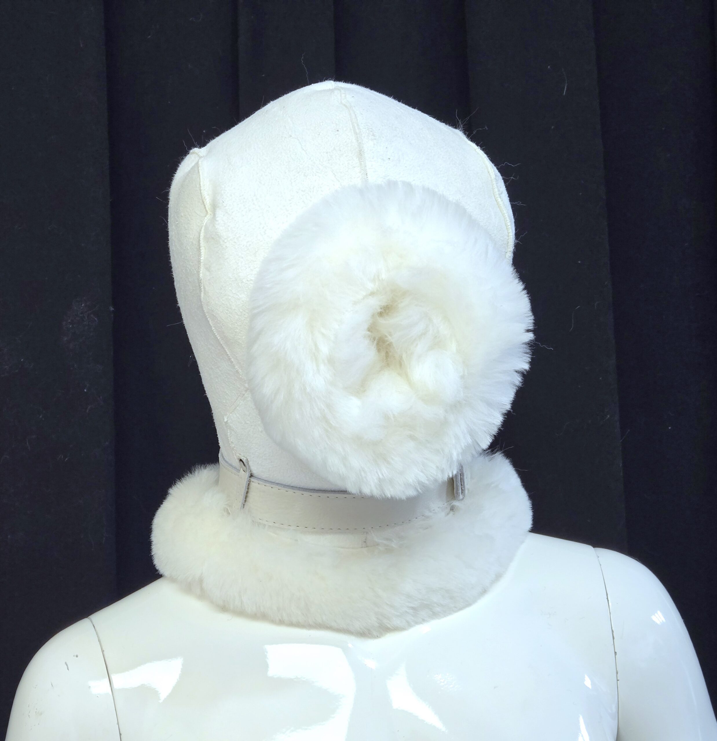 Sheepskin Fur bondage Hoods - Image 79